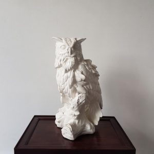 A White Porcelain Owl