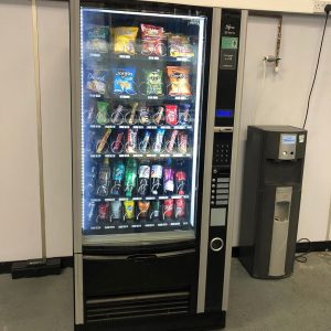 Italian Necta Sfera Combination Vending Machine With Plumbed in Water Cooler