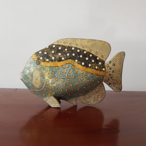 Polychrome Wooden Fish